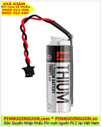 Pin ER6VLY chuẩn Châu Âu EU; Pin nuôi nguồn Toshiba ER6VLY lithium 3.6v AA 2000mAh, Xuất xứ Nhật